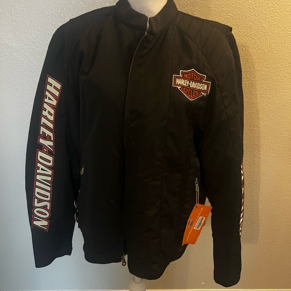 Harley-Davidson Black and Silver Emblem Jacket